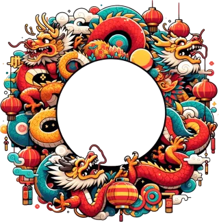 Chinese New Year (Dragon) wreath