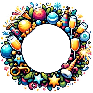 New Year's wreath