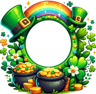 St Patrick's Day wreath